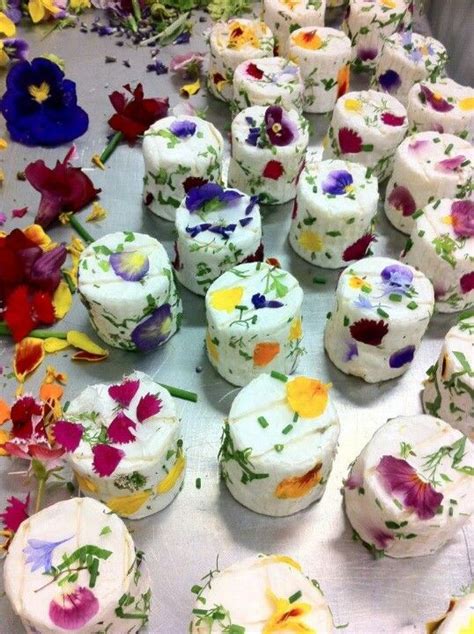 Cheese With Edible Flowers Edible Flowers Recipes Flower Food