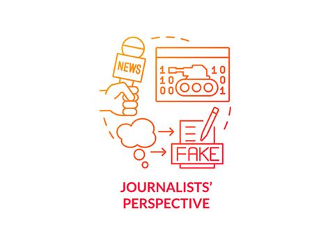 Journalists Perspective Red Gradient Concept Icon By Bsd ~ Epicpxls