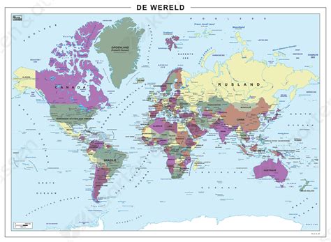 Digitale Wereldkaart Staatkundig 268 Kaarten En Atlassennl