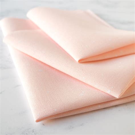 Evenweave Cross Stitch Fabric Powder Pink Splash Stitched Modern