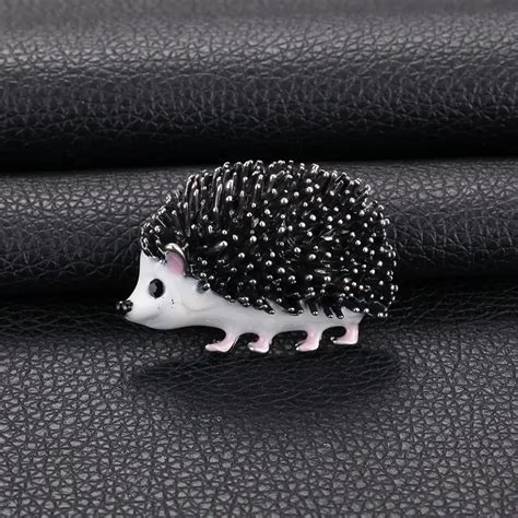 Cute And Funny Cartoon Little Hedgehog Animal Brooch Pin Female Temu