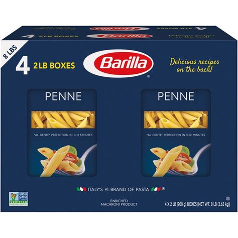 Barilla Classic Blue Box Pasta Penne 128 Oz Instacart