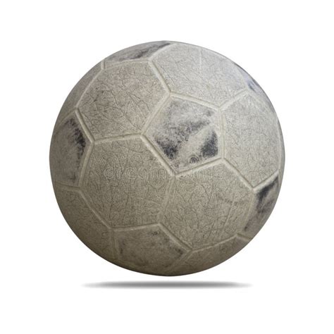 Dirty Soccer Ball Isolated On White Background Stock Image Image Of