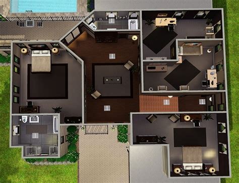 Family House Layout Sims 4 Shefalitayal