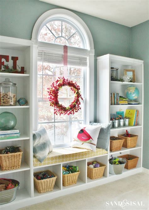 Organization is one of the strongest keywords to be thinking about when creating your perfect craft room space. Coastal Christmas Home Tour -part 2 - Sand and Sisal