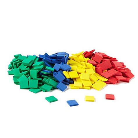 Hand2mind Foam Square Color Tiles Math Counters For Kids Math
