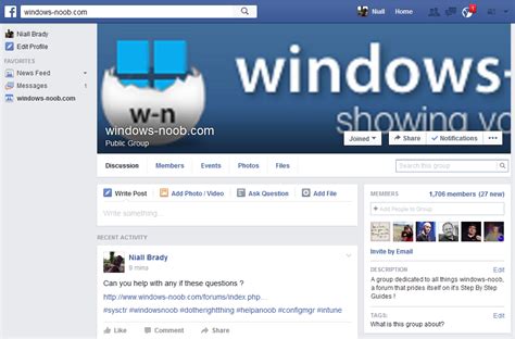 We Are On Facebook Are You Configuration Manager 2012
