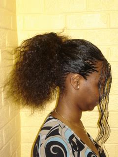Long easy curly hair curly hair styles wet hair. Full wet and wavy micro braid ponytail - thirstyroots.com ...