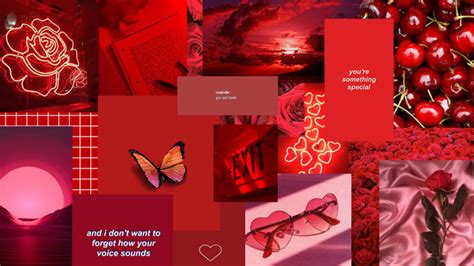 Download Red And Black Aesthetic Puter Wallpaper By Kellyreese Valentines Day Aesthetic