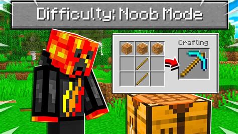Minecraft But Its Super Noob Difficulty Lord Rkc Youtube