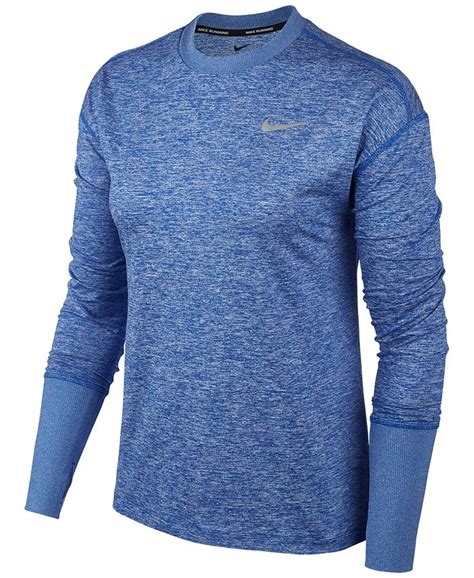 Nike Womens Element Dri Fit Long Sleeve Running Top Macys