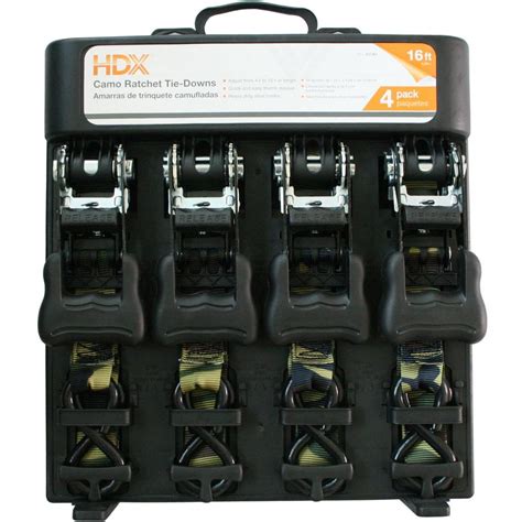 With over a century of service national is committed to maintaining the. HDX 16 ft. x 1-1/4 in. Ratchet Tie-Downs (4-Pack)-480606 ...