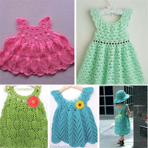 16 Adorable Crochet Baby Dress Patterns Free