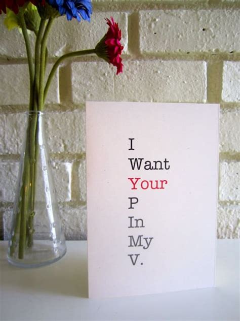 Adult Greeting Card Valentines Day I Want Your