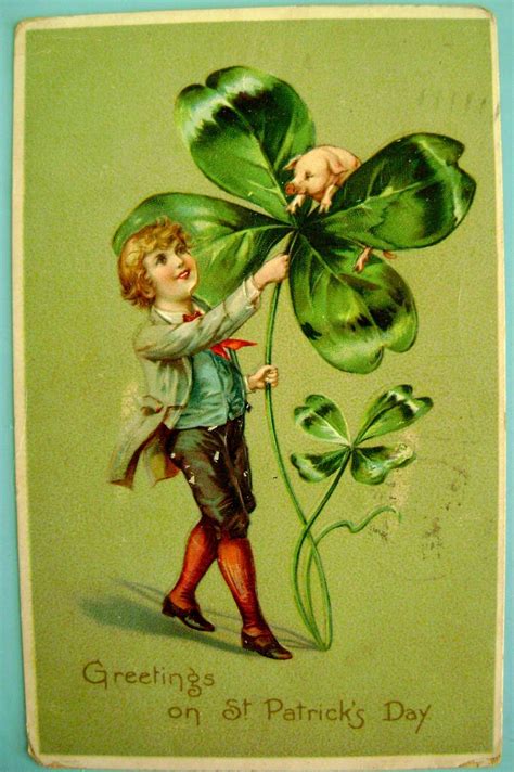 Vintage St Patricks Day Postcard St Patricks Day Cards St Patrick