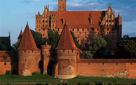 Castle In Malbork Poland Is A 13th Century Fortified Monastery