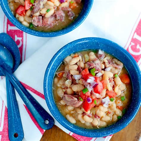 Slow Cooker White Beans With Smoked Ham Hocks Lanas Cooking