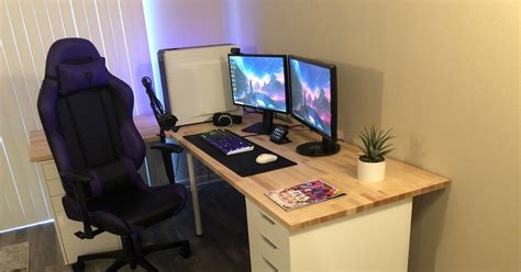 When it comes to building a beautiful desk on a budget, a tried and true approach is to mix and match components from ikea to assemble a custom setup. Electra On Twitter Gerton Alex Table From Ikea Long Home Office Desk Made From Two Ikea Gerton ...