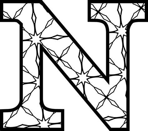 Free printable alphabet letters coloring pages