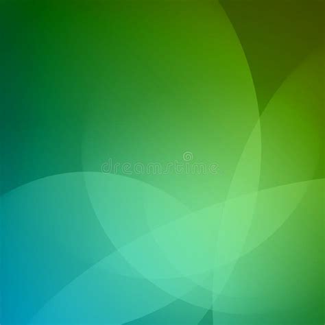 Smooth Light Blue Green Waves Lines Vector Abstract Bacground Stock