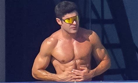 Shirtless Zac Efron Reminisces On His Baywatch Days During A Lavish Yachting Holiday In St