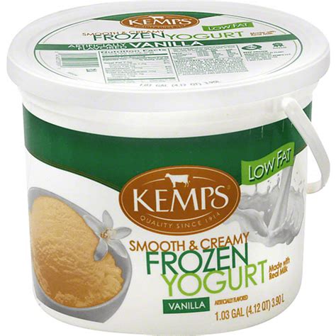 Kemps Vanilla Lowfat Frozen Yogurt Pail Shop Sun Fresh