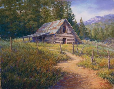 Mountain Cabins Mountain Cabin Barn Painting Farmhouse Paintings