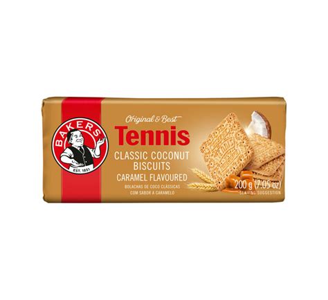 2 packets of tennis biscuits. Bakers Caramel Tennis Biscuits 200g | Pook
