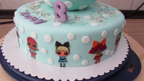LOL Party Kinder Geburtstags- Torte Fondant LOL Figuren Birthday Cake