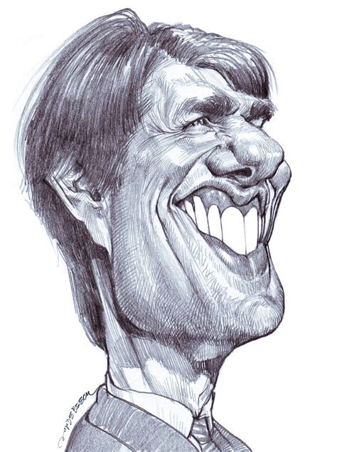 Tom Cruise Caricature Sketch Caricature Artist Caricature
