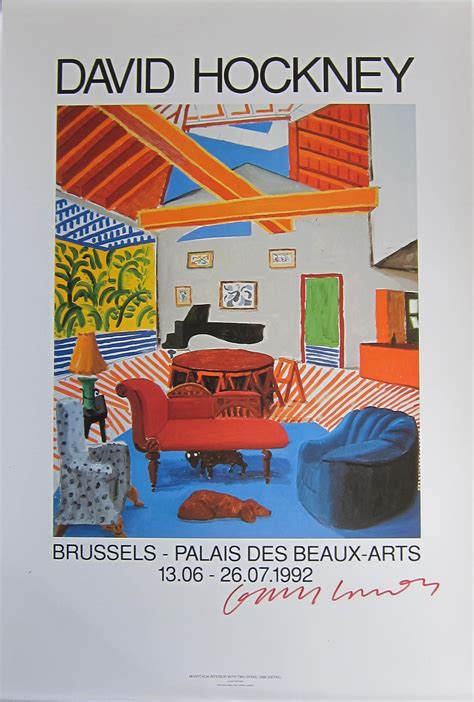 Easy to personalise · quality guaranteed · amazing offers DAVID HOCKNEY, Brussels - Palais des Beaux-Arts 1992 ...