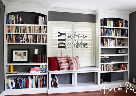 Diy Built In Bookshelves Maison De Pax