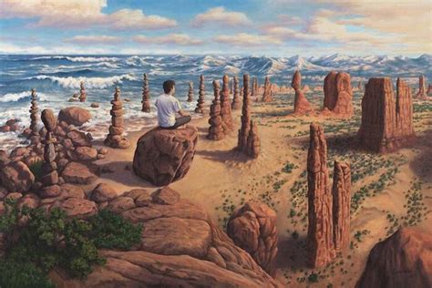 Mind Twisting Optical Illusion Paintings By Rob Gonsalves 30 Pics In
