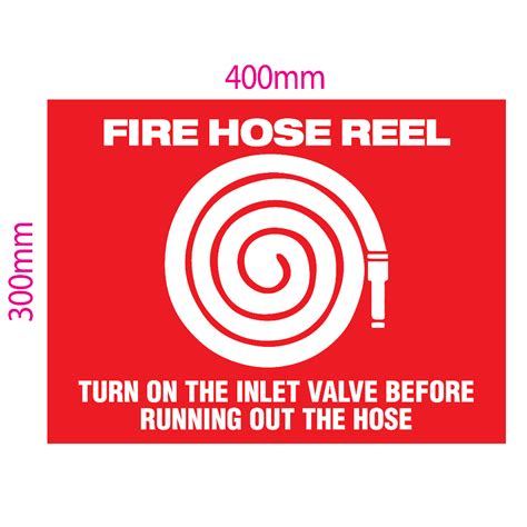 Fire Hose Reel Turn On The Inlet Valve Before Running Out The Hose