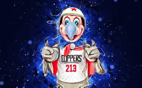 Ergo i am the clippers new mascot. Download wallpapers Chuck the Condor, 4k, mascot, Los Angeles Clippers, abstract art, NBA ...