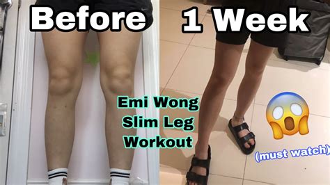 I Tried Youtube Emi Wongs Slim Leg Workout For A Week Youtube