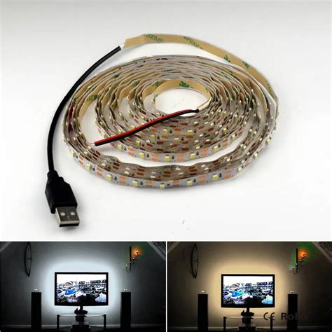 5v 50cm 1m 2m 3m 4m 5m Usb Cable Power Led Strip Light Lamp Smd 2835