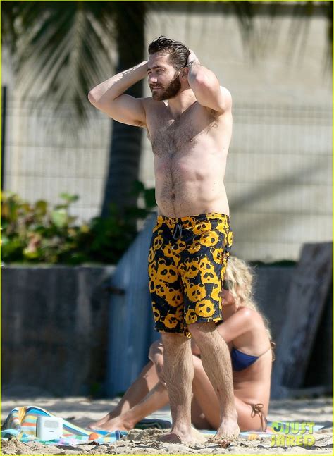 Jake Gyllenhaal Goes Shirtless In St Barts Takes A Surfing Lesson With Greta Caruso Photo