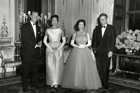 Jackie and kennedy eventually had their first dance to i married an angel and cut a wedding cake that measured four feet in height. When Jackie Kennedy Met Queen Elizabeth | Reader's Digest