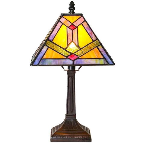 Southwestern Sunrise Small Stained Glass 1525 Inch Accent Lamp Lamp