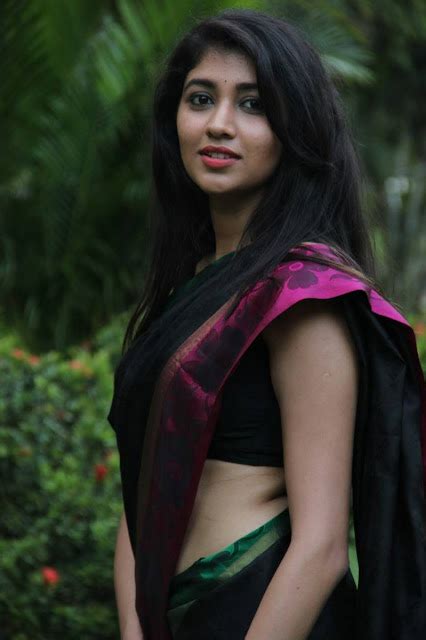 Akhila Kishore Latest Hot Glamour Photoshoot Images In Black Saree Images