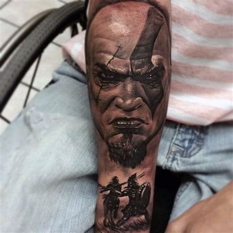 30 Kratos Tattoo Designs For Men God Of War Ink Ideas