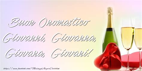 Cartoline di onomastico - Buon Onomastico Giovanni ...