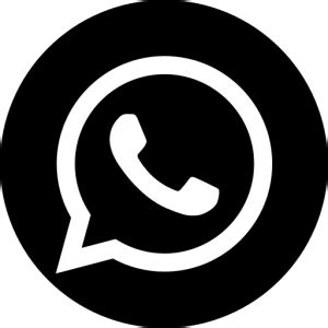 Icono del logo negro de WhatsApp