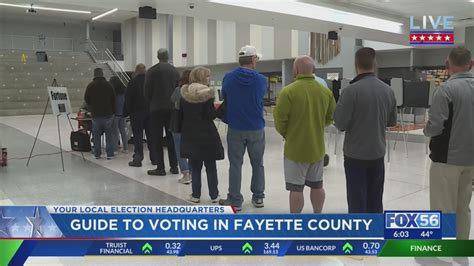 Polls Open In Fayette County A Guide To Voting Youtube