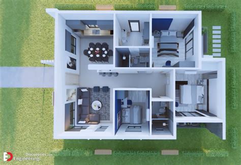 108 Sqm Small House Design 90mx120m With 3 Bedroom Engineering