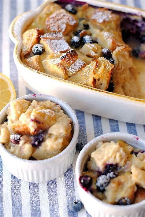 When you have enough to measure six cups (this is about six slices of bread), thaw the slices and start baking this warm and comforting bread pudding. Healthy Blueberry Lemon Bread Pudding - My Recipe Magic