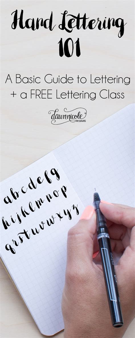 21 Hand Lettering And Brush Lettering Tutorials Printable Crush