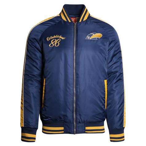 The west coast eagles football club, nicknamed the eagles, is a professional australian rules football club based in perth, western australia, and plays in the australian football league (afl). West Coast Eagles Mens Vintage Bomber Jacket