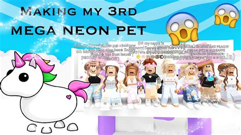Making A Mega Neon Unicorn In Adopt Me Roblox Youtube